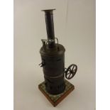 Bing Stationary Steam Engine marked GBN Nora 14" in height approx