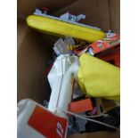 Quantity of Playmobil Figures, Vehicles and Accessories Including Lifeguard Dinghy, Racing Car,