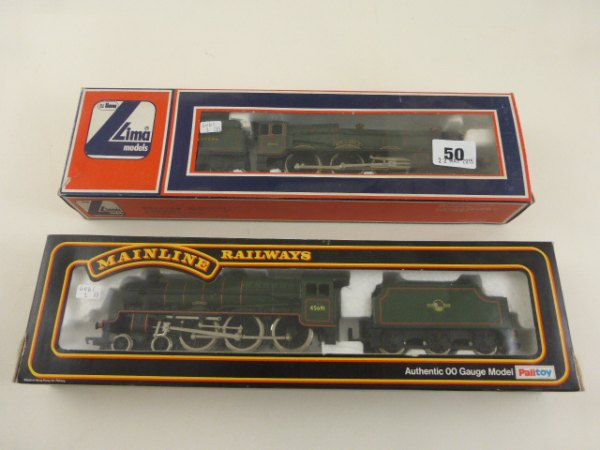 Two boxed OO gauge engines with tenders including Mainline Orion 4-6-0 Jubilee Class 6P Locomotive