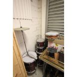 Drum Kit comprising 6 Drums and 2 Symbols on Stands