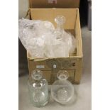 Gopod Collection of Lead Crystal including 40 = Glasses (Whiskey, Champagne and Wine, 4 Decanters