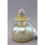 Okra Iridescent Perfume Bottle & Stopper  dated 1983 no.24