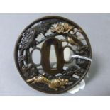 Japanese Bronze Tsuba