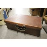 Small Leather Suitcase / Attache Case