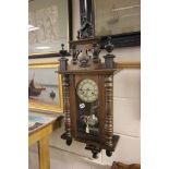 19th century Mahogany Cased Hanging Wall Clock