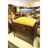 Early 20th century Piano Stool with liftiing lid