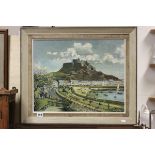 Goray Castle Jersey Oil Painting signed John Veosry 58