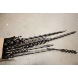 Group of Vintage Large Drill Bits