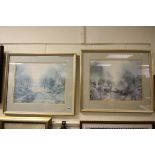 Two Framed and Glazed Landscape Prints by Anthony Waller