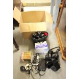 Box of Mixed Cameras & Binoculars