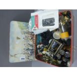 Huntley & Palmer Advertising Tin depicting 'H.M The Queen's Household Cavalry' full of buttons and