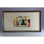 Framed and Glazed Shell Spirit and Motor Oils Picture