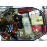 Group of Perfume Bottles with contents including Elizabeth Arden, L'Aimant, Two Boxed 4711Eau de