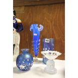 Two Phoenician Maltese Glass Vases and Two Other Glass Items