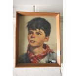 Portrait of a Boy signed T Brandsmo