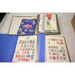 Four albums containing a quantity of GB world stamps hinged & FDI covers and Presentation Packs plus