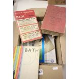 Quantity of vintage ephemera mainly relating to The City of Bath including maps, booklets, paperwork