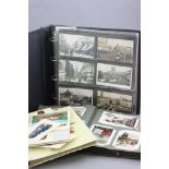 Two Postcard albums containing vintage postcards, many Bristol and surrounding area plus a