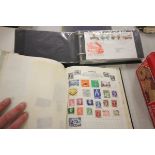 Swiftsure stamp album with quantity of world stamps hinged some sticking and FDI cover album with GB