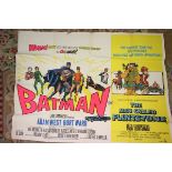Film Poster - UK Quad for Batman / The Man Called Flinstone (1966) by Staffford & Co (folded, foxing
