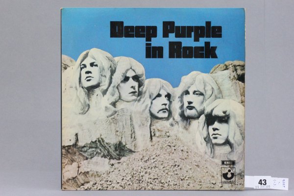 Vinyl - Deep Purple In Rock GHVL777 Stereo laminated gatefoold sleeve A1 B2 matrix 'The Gramophone