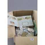 Quantity of bagged cigarette & tea cards and albums many Wills