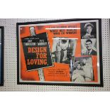 Film Poster - Framed & Glazed UK Quad Design For Loving (folded, vg)