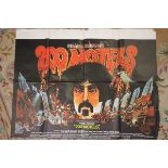 Film & Music Poster - UK Quad for 200 Motels (1971) which stories the life of Frank Zappa on the