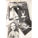 Quantity of press photos and postcards relating to ballet (30 b/w postcards and 7 colour)