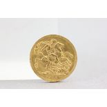 1913 Gold Sovereign coin