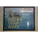 Film Poster - Framed & Glazed UK Quad Breaking Away (1979) printed by W.E. Berry Ltd Bradford (