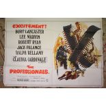 Film Poster - Original UK Quad The Professionals (folded, vg)