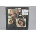 Vinyl - The Beatles Let It Be LP with mis-press label with Abbey Road on side A and Let It Be on