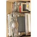 Good Collection of Silver Plated and White Metal Photograph Frames, some large (approximately 17)