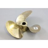 Brass Propeller Blade stamped 'Gaines' and '9 x 11 1/s'