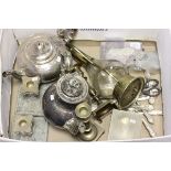 Mixed Lot of Silver Plate and Brassware