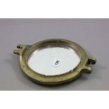 Vintage Brass Porthole Mirror