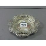 Silver Pierced Edge Bon Bon Dish, Birmingham 1902