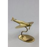 Brass Spitfire on Stand