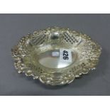 Silver Pierced Edge Bon Bon Dish