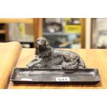 Bronze Pen Tray in the form of a Gundog