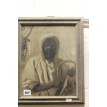 Oil on Board, Portrait of an Arabic Man