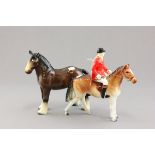 Beswick Style Huntsman on Horse and another Beswick Style Horse