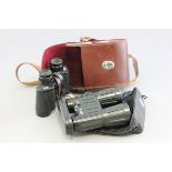 Cased Set of Zeiss Dialyt 10 x 40B Binoculars and another Set of Binoculars