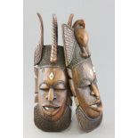 Pair of African Carved Masks