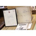 Framed British Railways Letter dated 1957 from Mr P Farmer, Passenger Guard, Crewe marking the