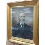 Gilt Framed and Glazed Oil on Canvas of an Edwardian Gentleman, Marton Robert Holman