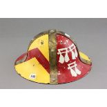 Vintage Painted Military Helmet