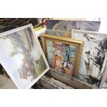 Collection of Oil Paintings on Canvas and Board including Deakins