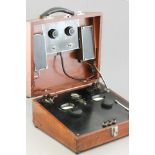 Vintage Oak Cased Foster Instrument Co. Potentiometer